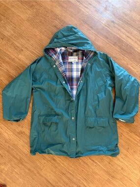 THERMAL-SLICKS by MTC Men's Classic Waterproof PVC Green Rain Jacket in Large